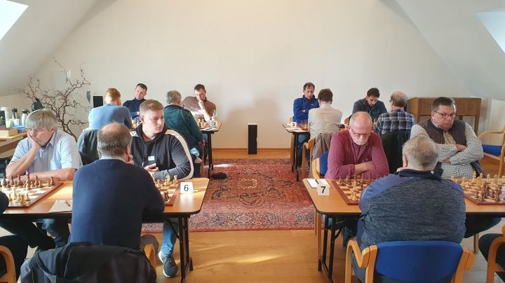 Spieler der zweiten Mannschaft des Schachvereins Turm Drolshagen.