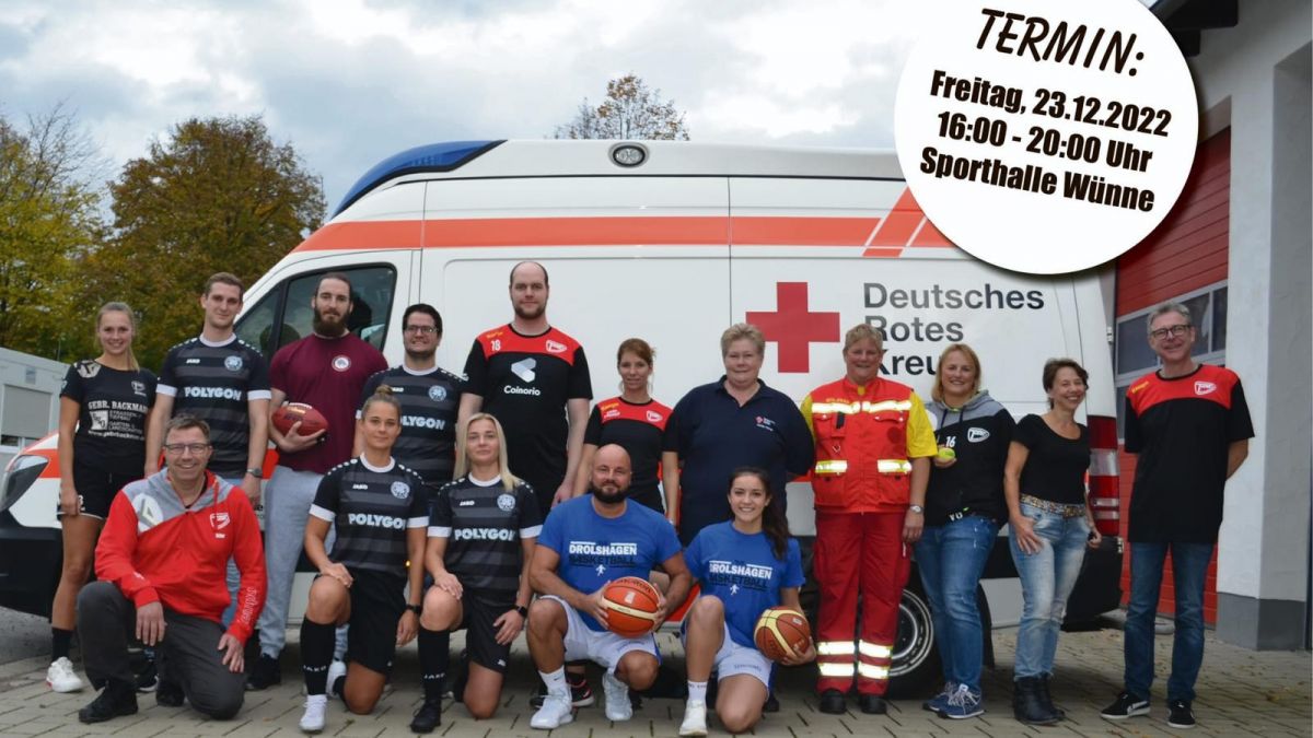 Sportvereine aus Drolshagen und das DRK starten zusammen eine Blutspende-Aktion. von privat