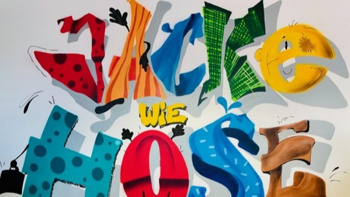 Das Logo des DRK-Kleiderladens Jacke wie Hose, von Julian Irlich aus Siegen. von Claudia Wichtmann