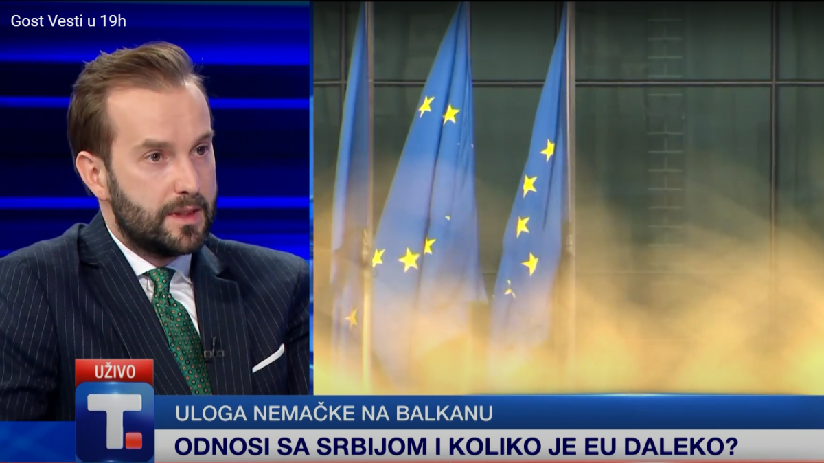 Jakov Devčić, hier bei einem Fernsehinterview, ist überzeugter Europäer. von TV Uzivo