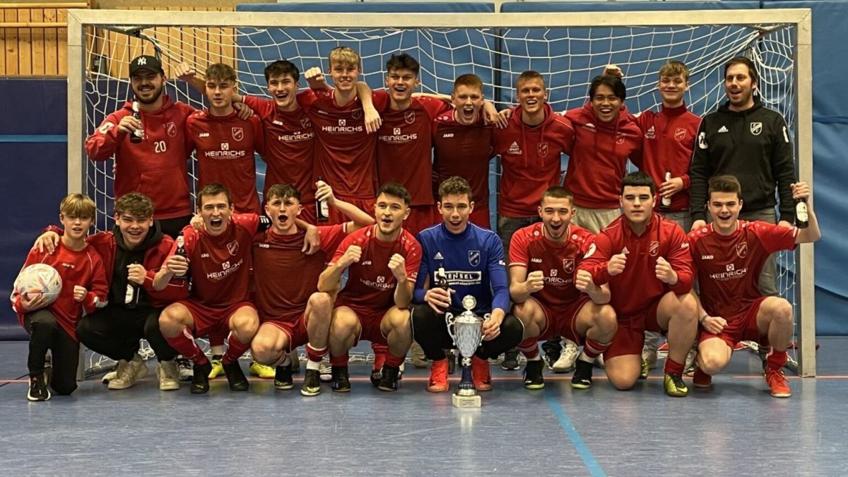 Die U19 des FC Lennestadt siegte beim Hallen-Stadtpokal. von privat