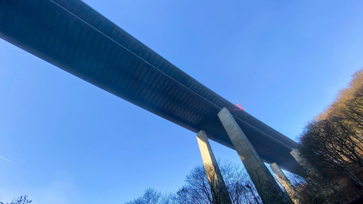 Die gesperrte Talbrücke Rahmede. von Sven Prillwitz/Stadt Lüdenscheid