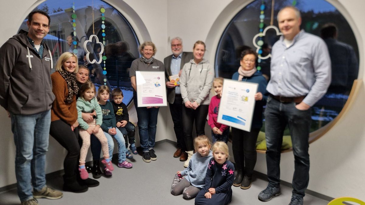 Eine tolle Kooperation: Kindergarten und Sportverein Würdinghausen arbeiten seit zehn Jahren eng zusammen. von privat
