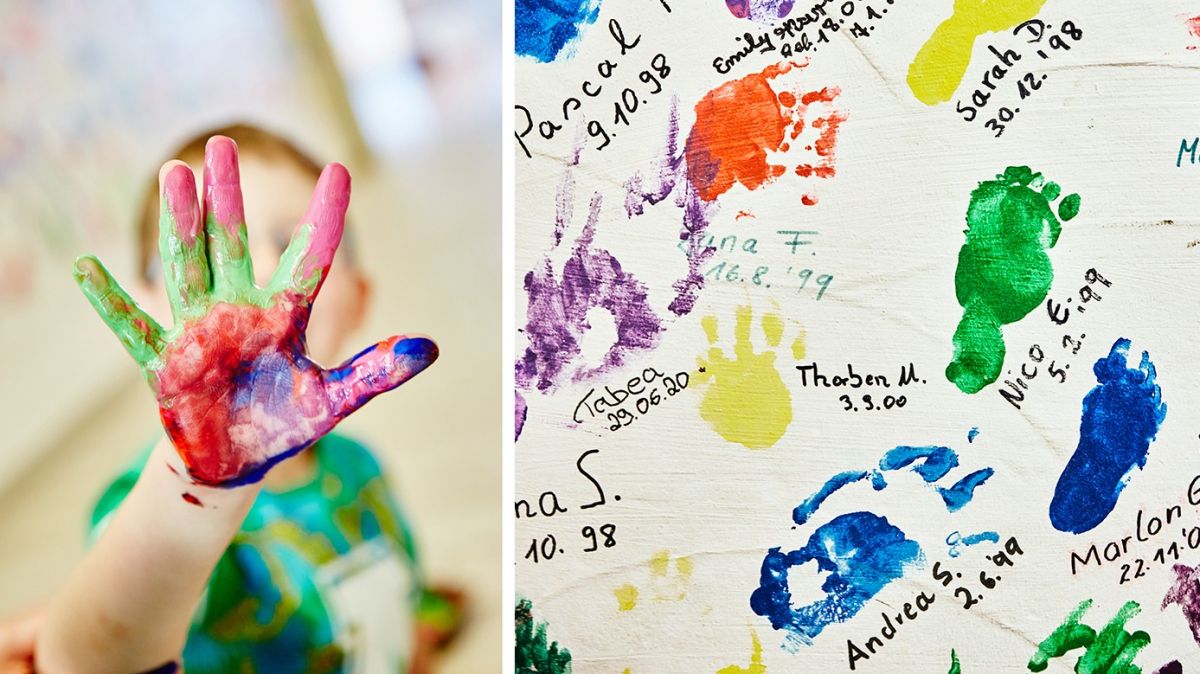 In der Bilderausstellung werden unter anderem die Hand- und Fußabdrücke zu sehen sein, mit denen die erkrankten Kinder Spuren im Kinder- und Jugendhospiz Balthasar hinterlassen. von Kathrin Menke