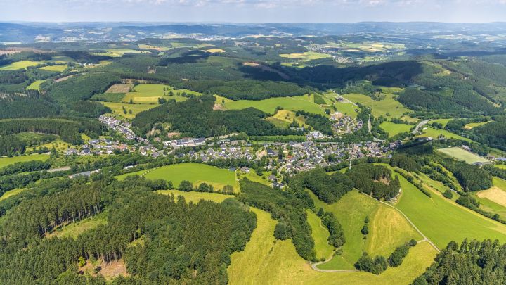 Luftbild von Oberveischede.
