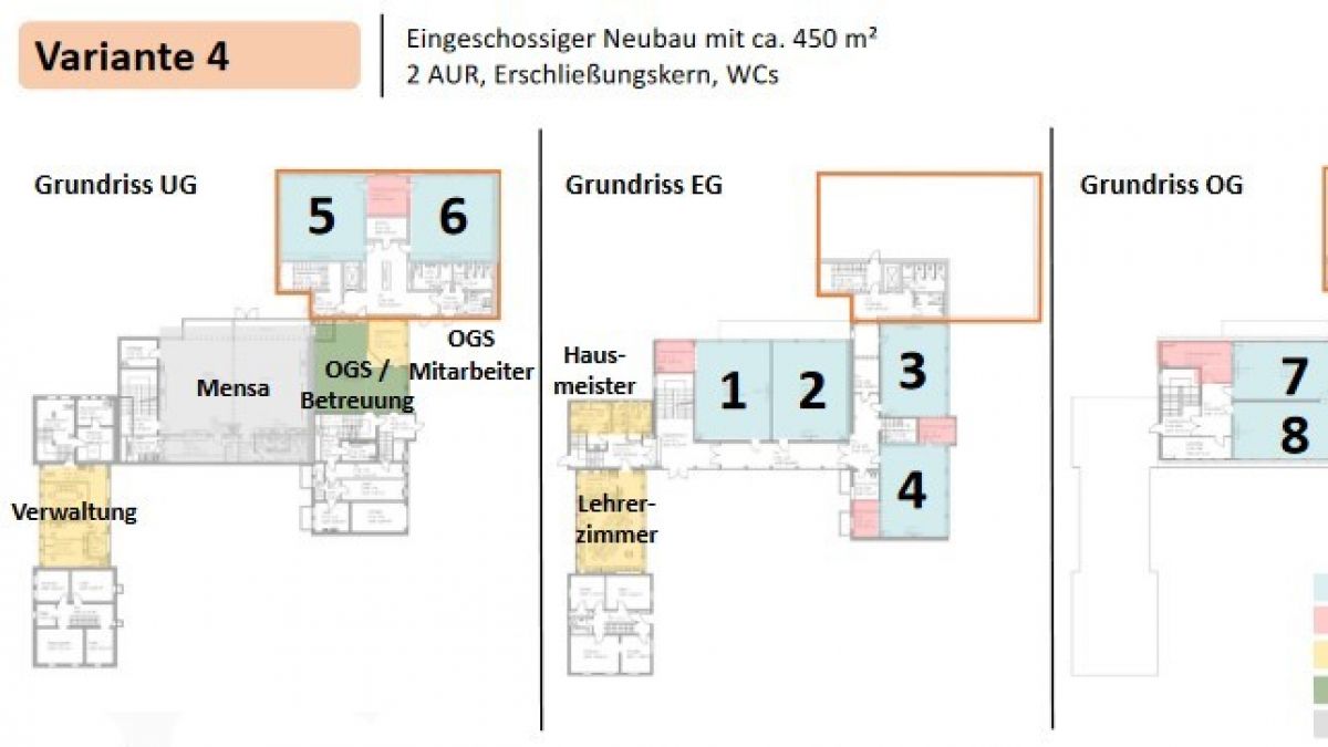 Das neu beschlossene Bauvorhaben in Variante vier. von Auszug Sitzungsvorlage Gemeinde Wenden
