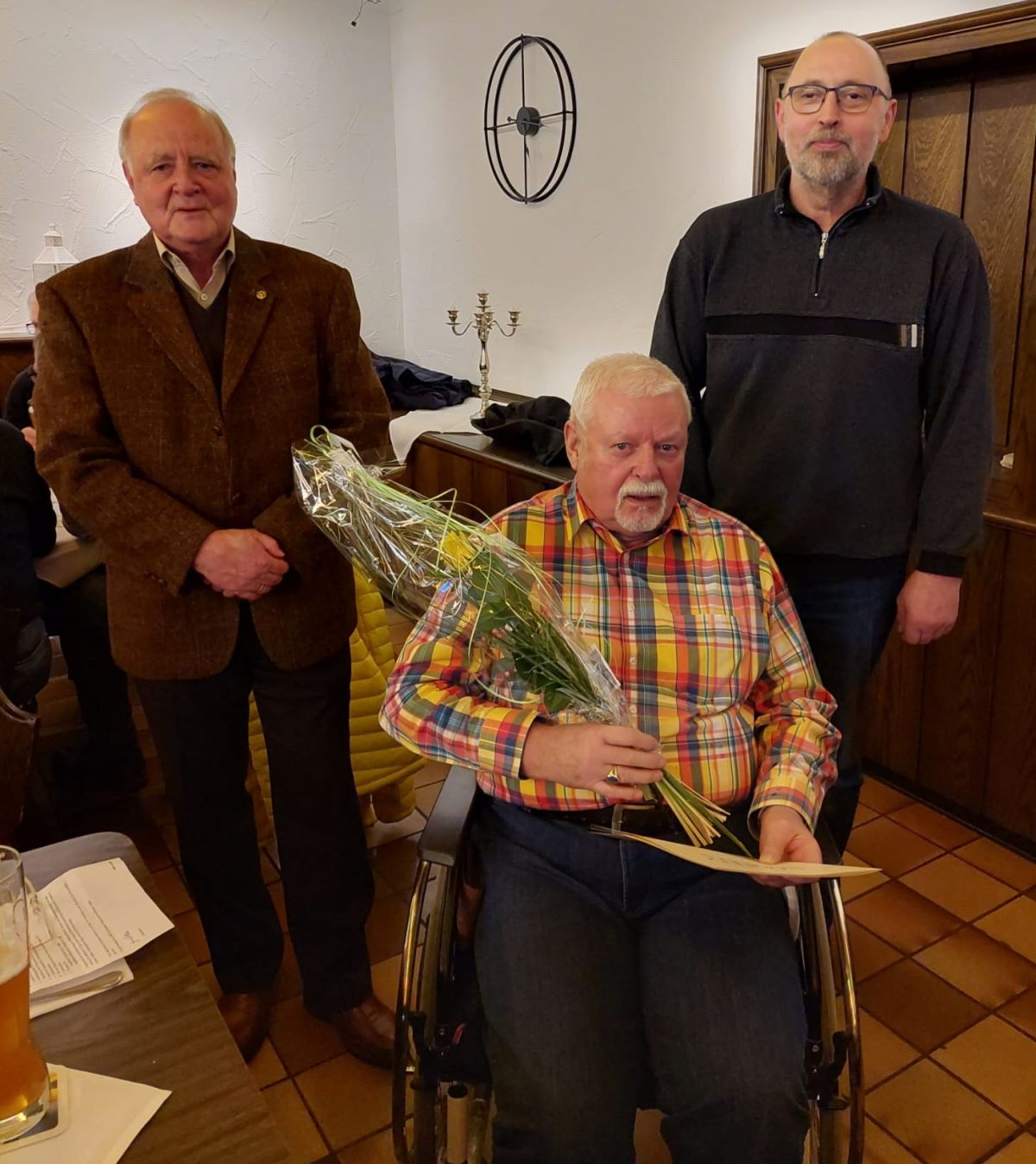Karl-Hermann Klaus wurde für seine 40-jährige Mitgliedschaft im VdK geehrt. von privat
