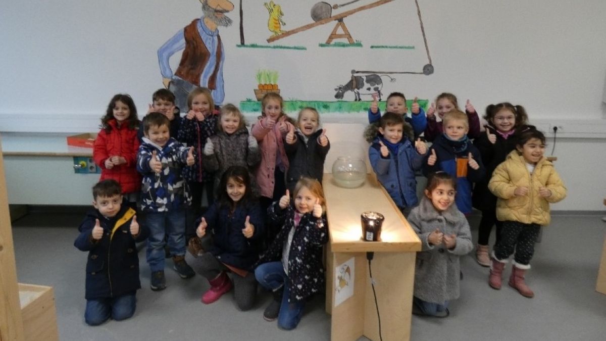 Die Vorschulkinder besuchten die Miniphänomenta in Elspe. von privat
