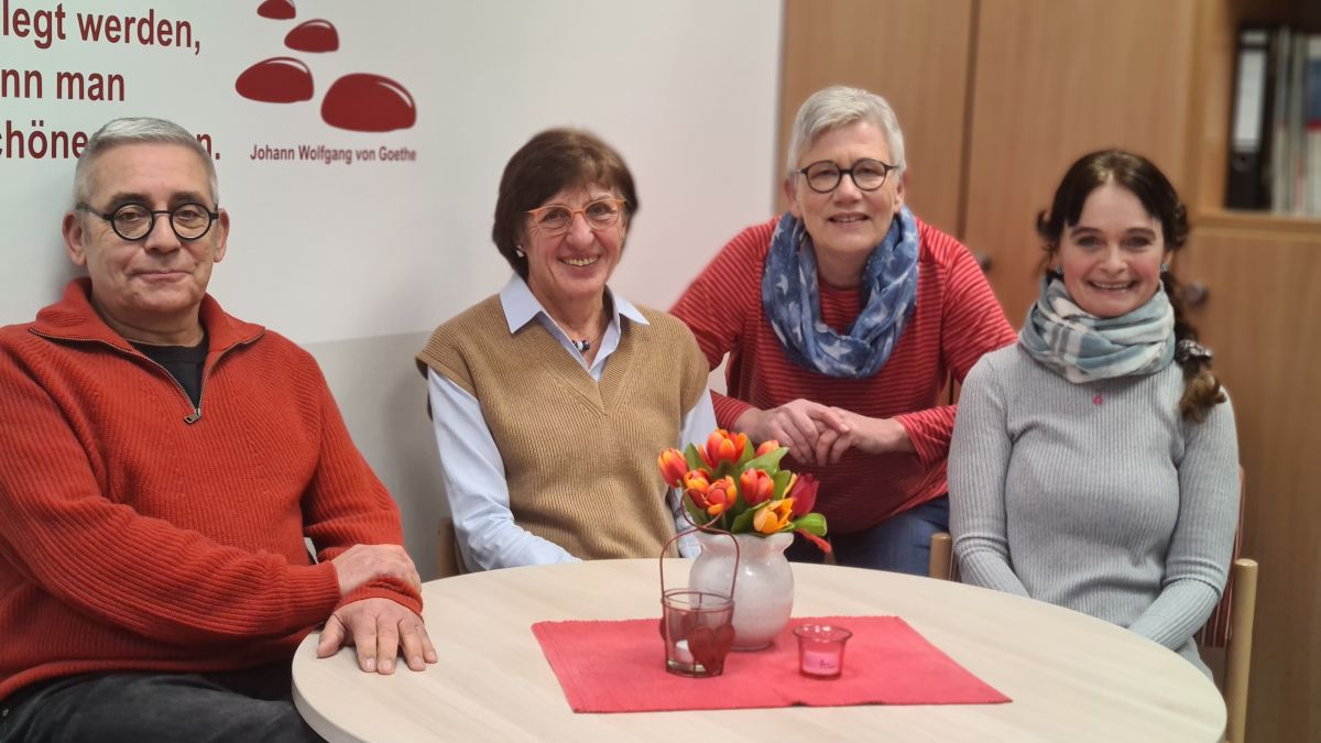 Team der Trauerbegleiter (v.l. Martin Brüggemann, Brigitte Limper, Christa Rameil und Christiane Dröge) von privat
