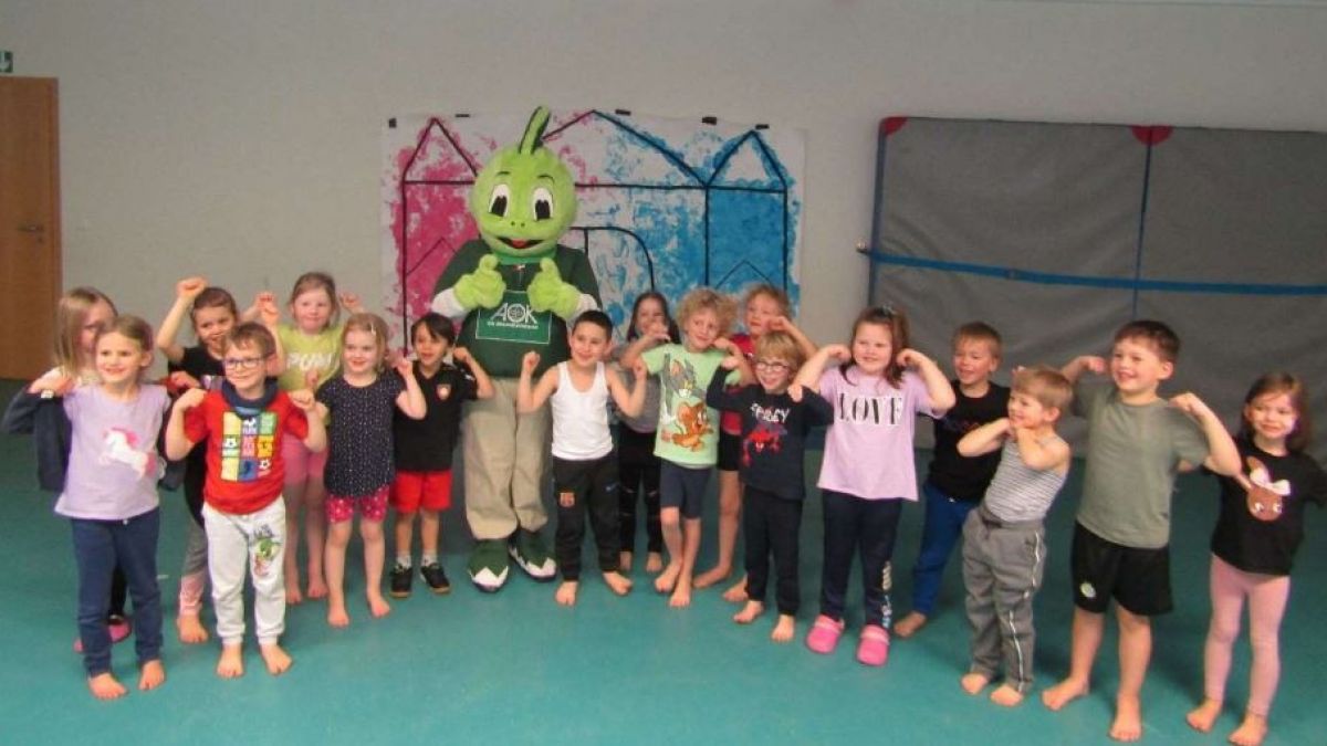 Die Maxikinder des Familienzentrums St. Antonius Gerlingen haben ihre Jolinchen-Prüfung bestanden. von privat