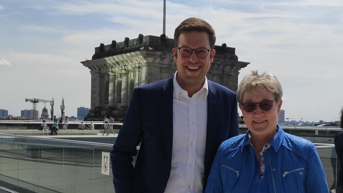 MdB Florian Müller und Marion Schwarte. von CDU