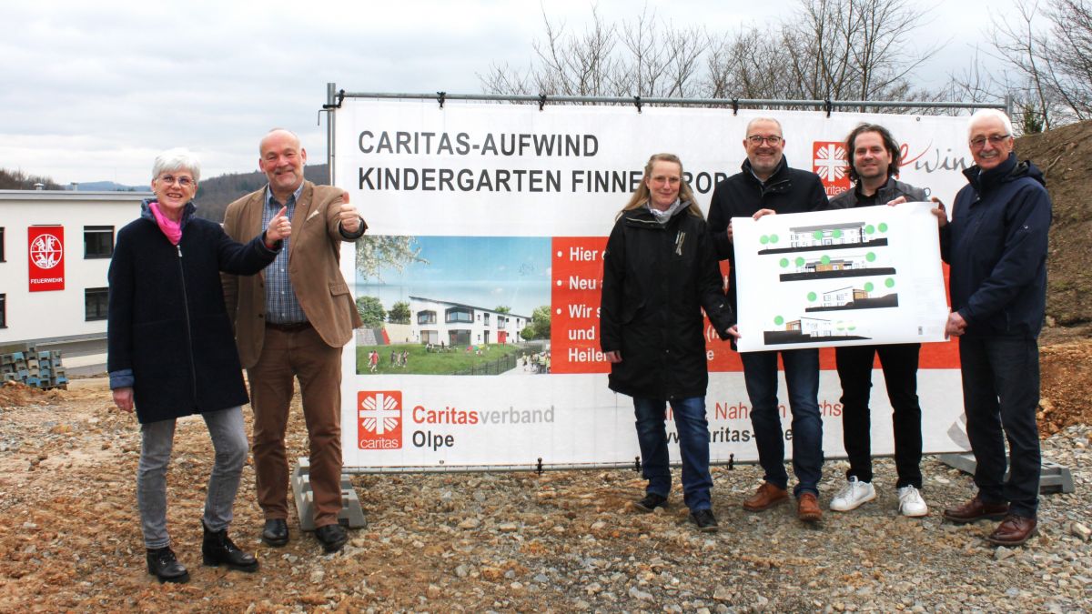 Startschuss für den Caritas-Kita-Neubau in Finnentrop gefallen