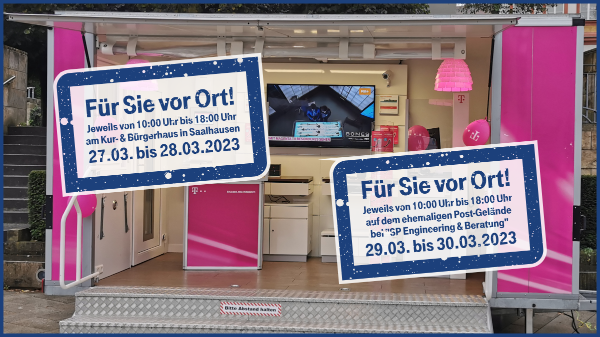 Das Infomobil der Telekom kommt nach Lennestadt. Hier erhalten interessierte Bürger Auskunft rund um das Thema Glasfaser. von privat