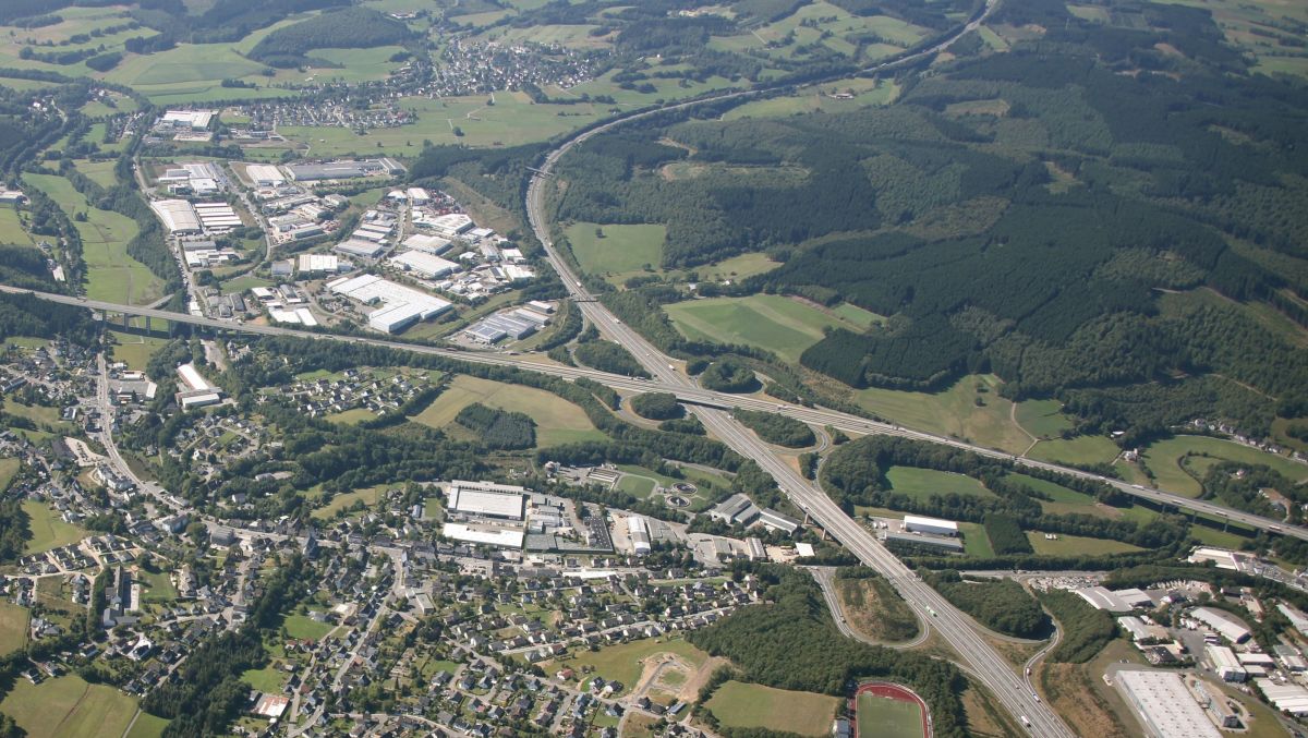 Autobahnkreuz Olpe-Süd von Gemeinde Wenden