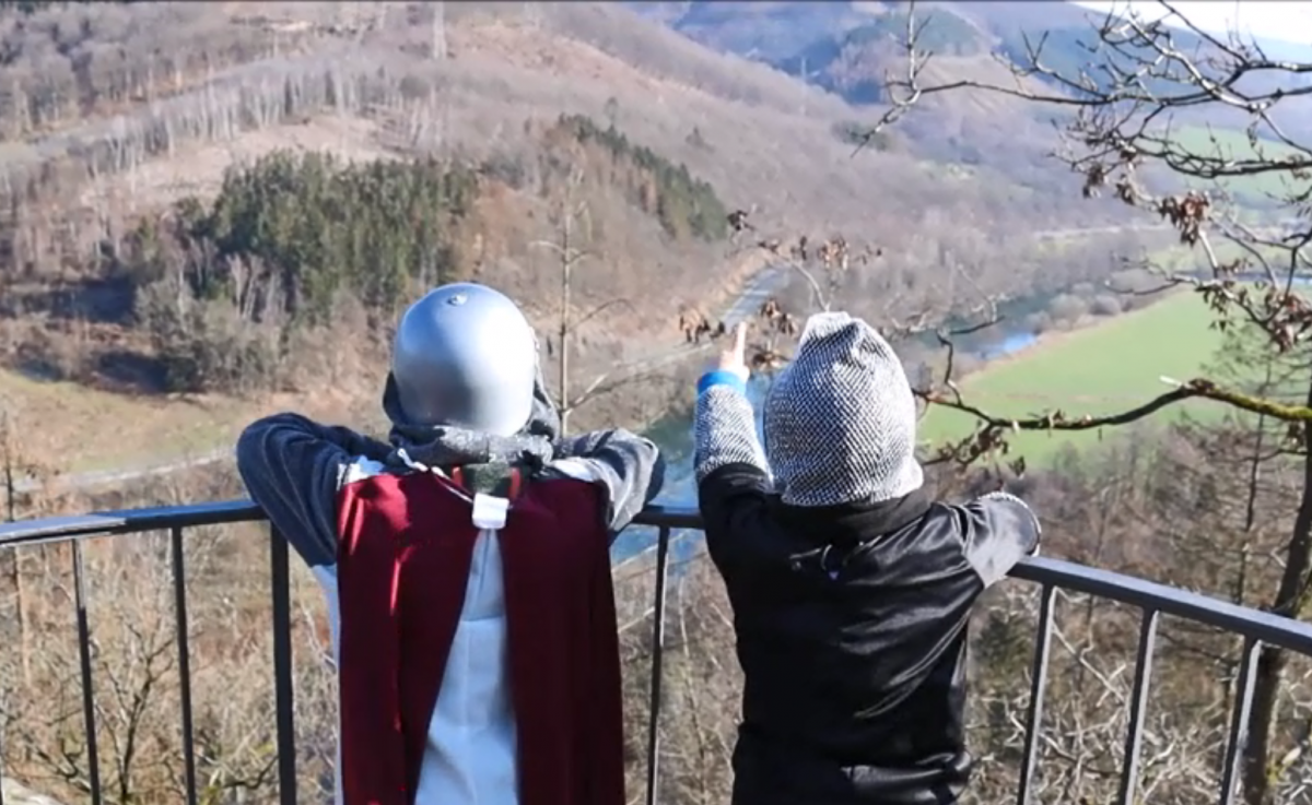 Die Vorschulkinder des Kindergartens St. Antonius Rönkhausen haben einen eigenen Film zum Märchen „Der gestiefelte Kater“ gedreht. von privat
