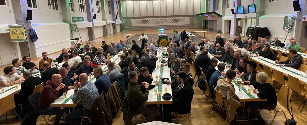 Die Versammlung der Meggener Schützen fand in der Schützenhalle statt. von privat