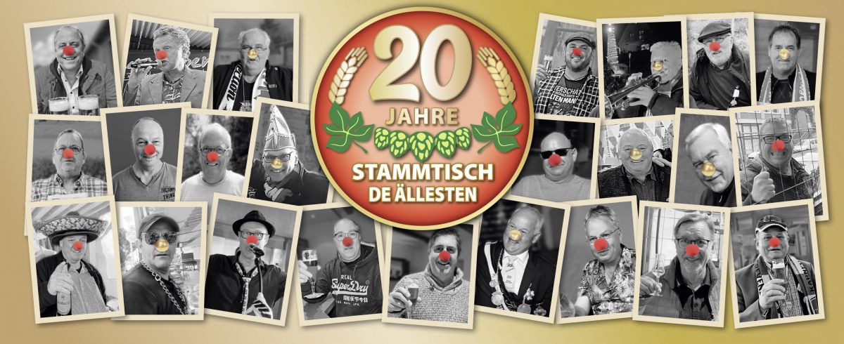 Die Collage wurde für den Wagen vom Grevenbrücker Veilchendienstagszug 2023 erstellt. Die mit der goldenen Nase waren schon mal Prinz in Grevenbrück von privat