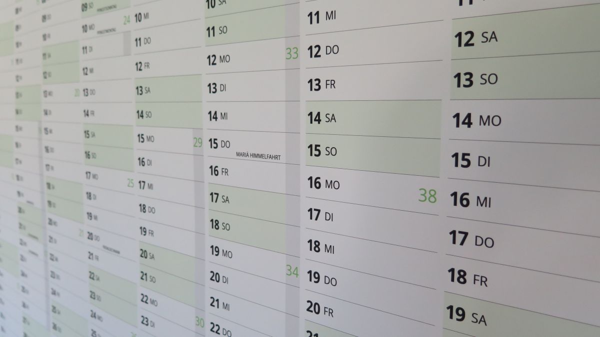 Kalender, Symbolfoto