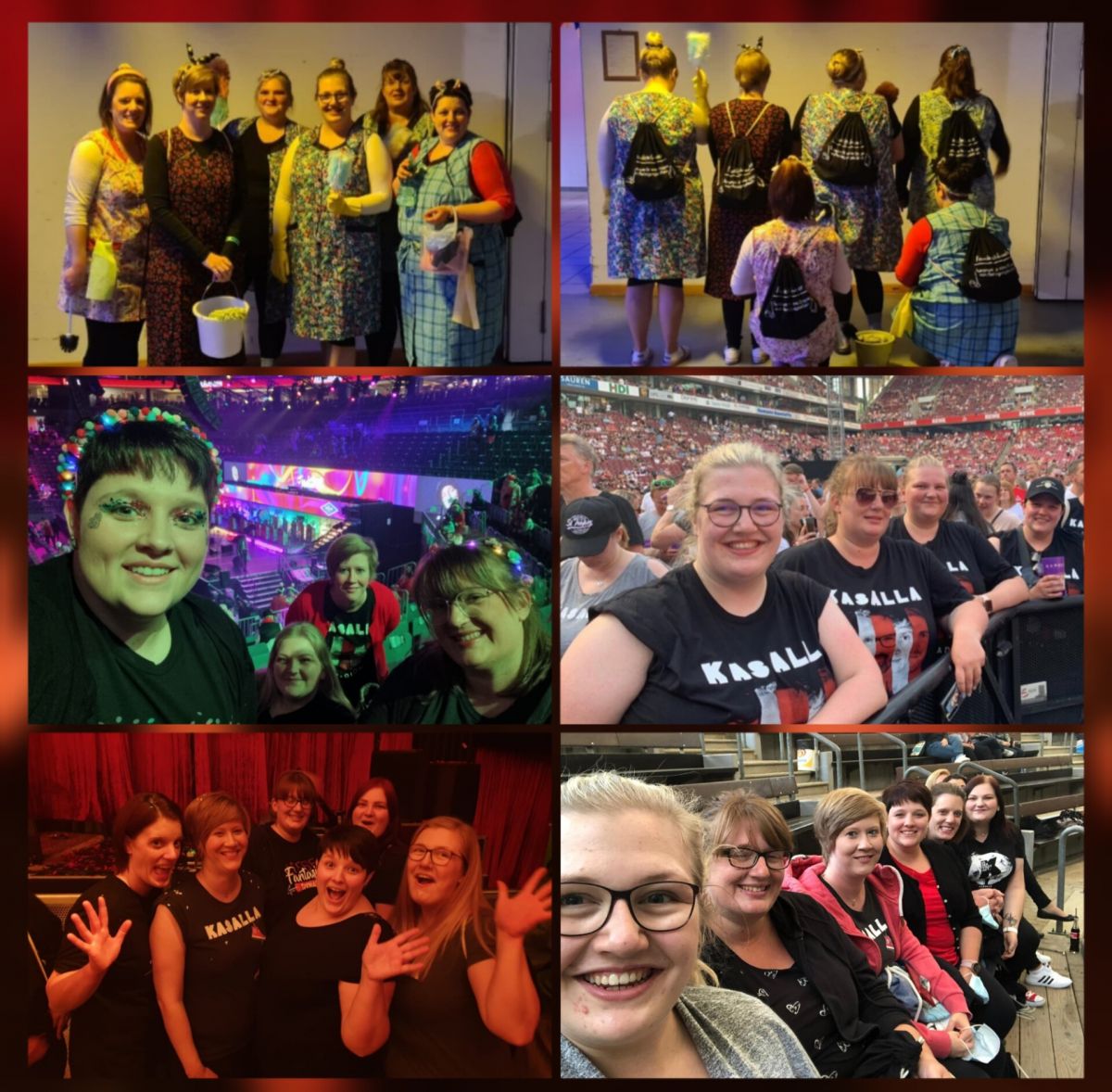 Die sechs Damen verbindet nicht nur eine enge Freundschaft, sondern eine gemeinsame Leidenschaft: die Musik von „Kasalla“. von privat