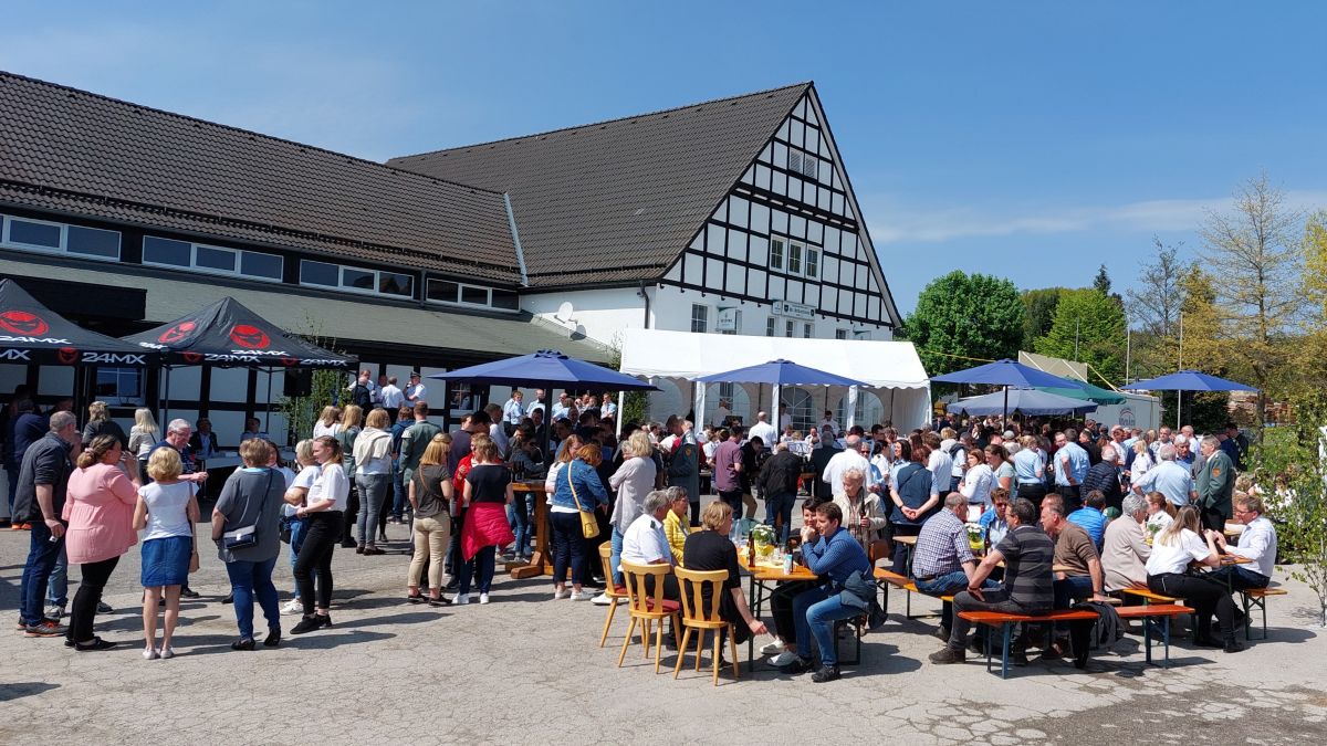 Gut besucht war im vergangenen Jahr der Blasmusikfrühschoppen in Schönholthausen. von privat