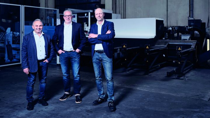 Die SMT-Geschäftsführer Valer Baltat, Frank Meier, Roberto Lippold (von links nach rechts).