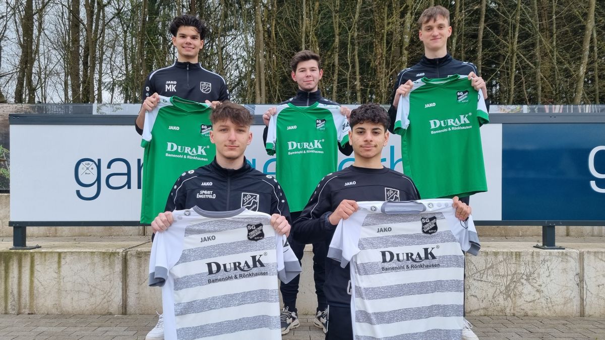 Oben von links: Denis Spago, Luca Deutenberg und Linus Ostermann.
Unten von von links: Aronis Vuciterma und Charbel Jando. von privat