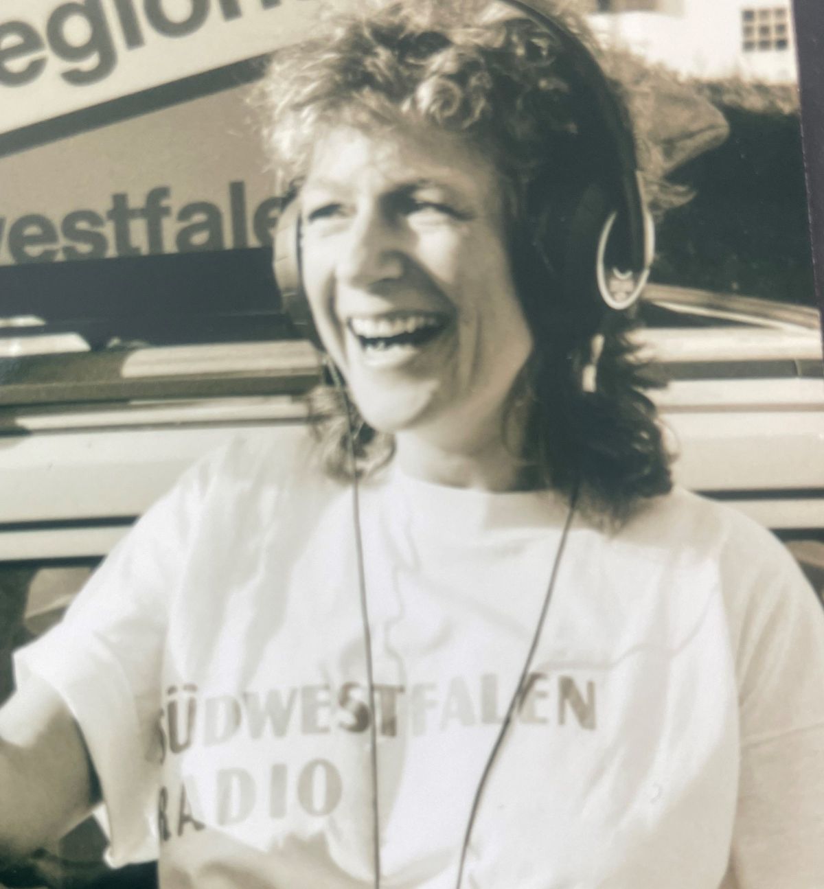 Von 1987 bis 1993 baute Beate Schmies das Live-Magazin „Radio für Südwestfalen“ mit auf. von privat