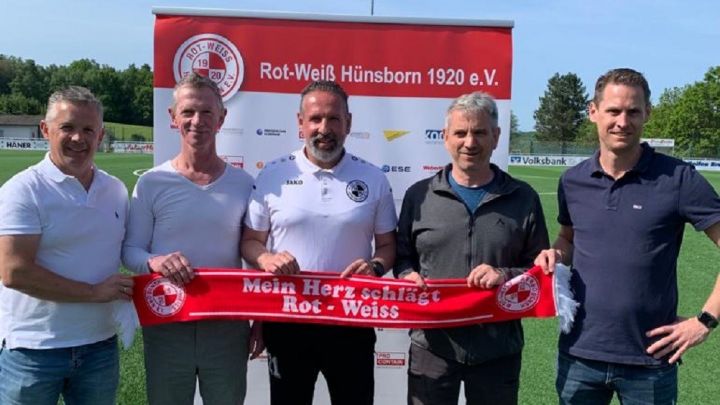 Das neue sportliche Leitungsteam von RW Hünsborn um Cheftrainer Alfonso Rubio Doblas (Mitte).