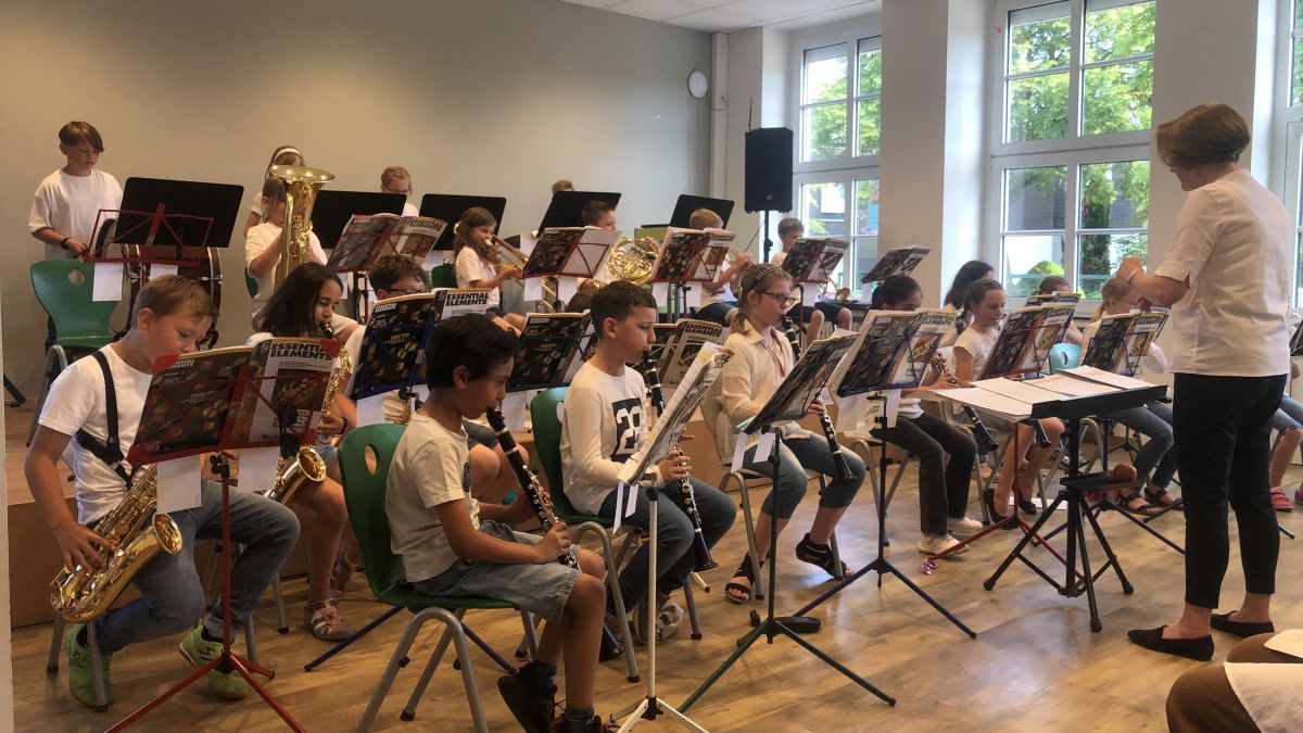 Die BläserKids der Grundschule Am Hohenstein begeisterten beim Schuljahresabschlusskonzert vor den Sommerferien. von privat