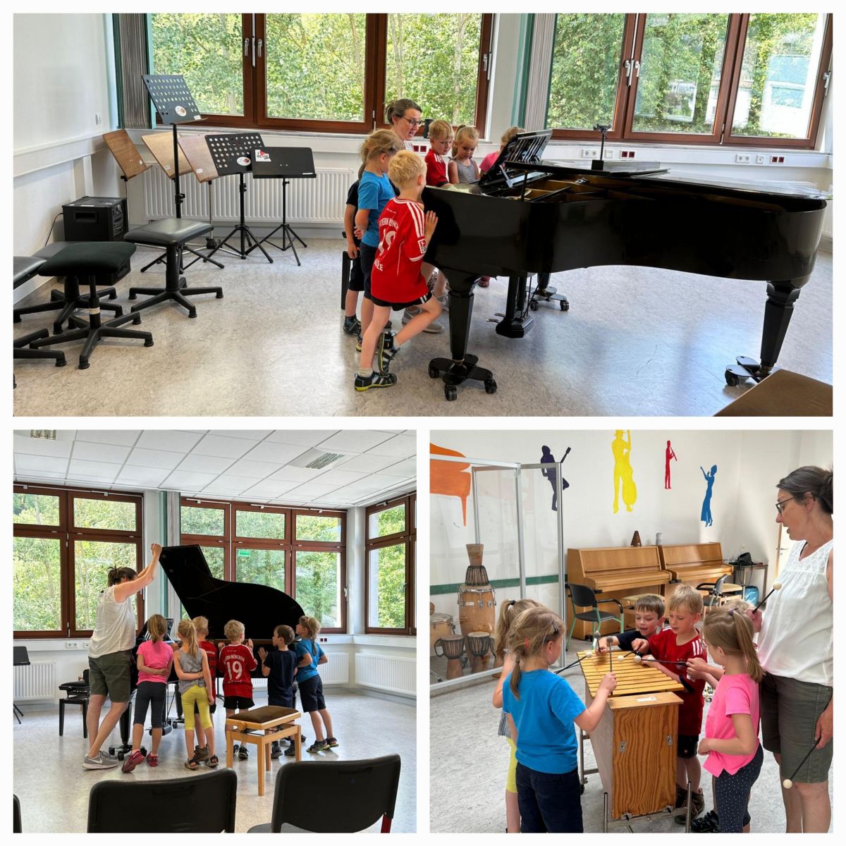 Instrumente ausprobieren mit Musikschuldozentin Andrea Stiesberg von privat