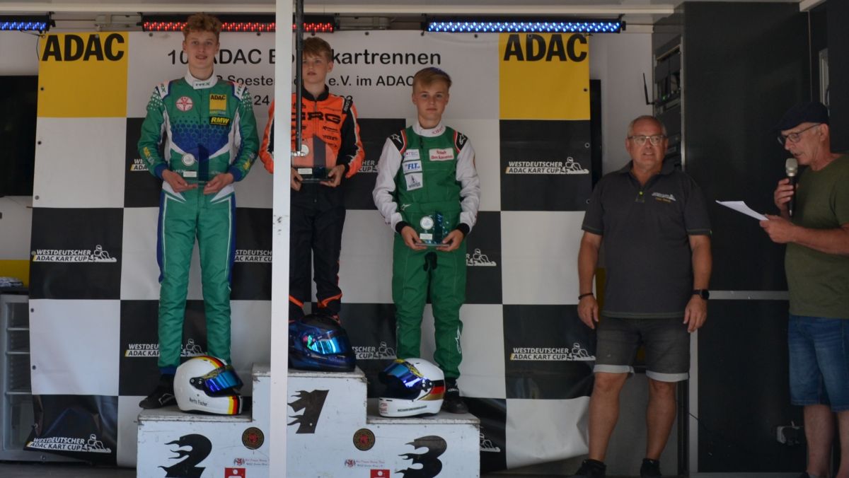 Noah Beckmann fuhr im ostwestfälischen Harsewinkel auf Platz 3. von privat