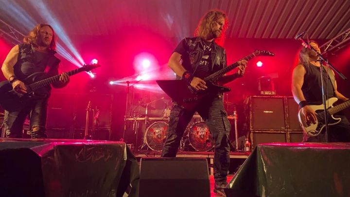 Rock- und Metalbands Chainsaw Sisters und Audio Gun spielten auf dem Wernerfest in Hünsborn.