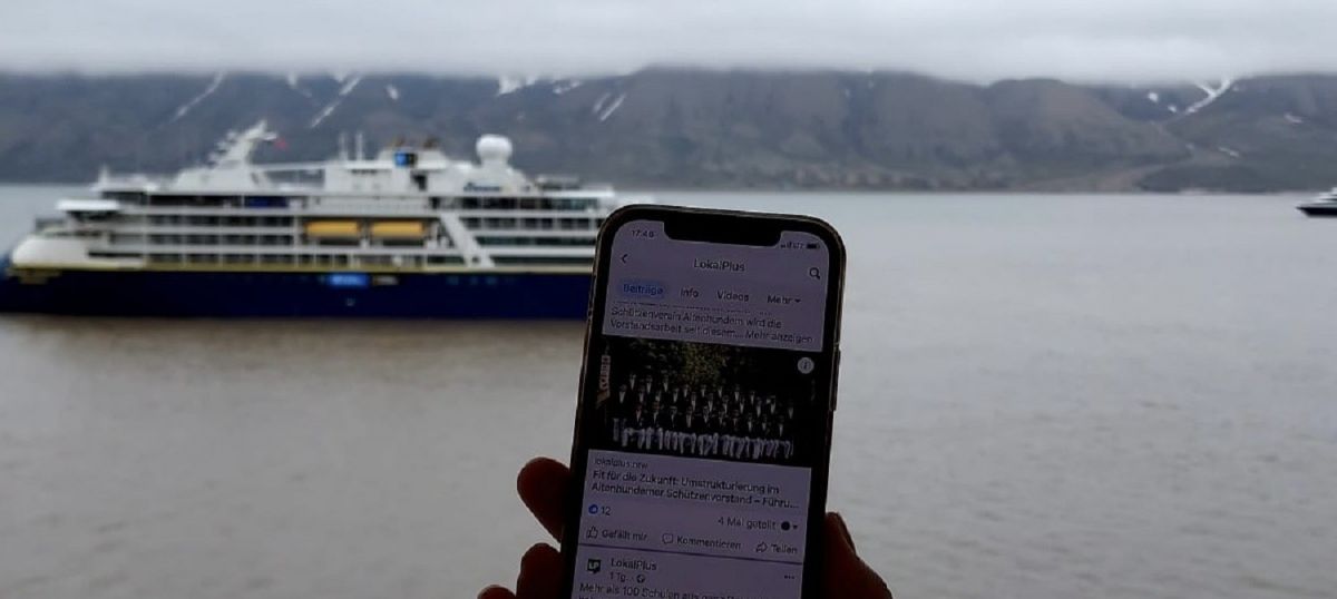 Nicole Heßmann hat LokalPlus mit nach Spitzbergen genommen. von privat
