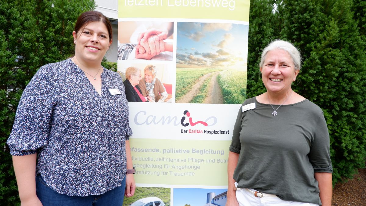 Tanja Hilden und Gertrud Dobbener, Koordinatorinnen bei Camino, dem Caritas-Hospizdienst von Camino