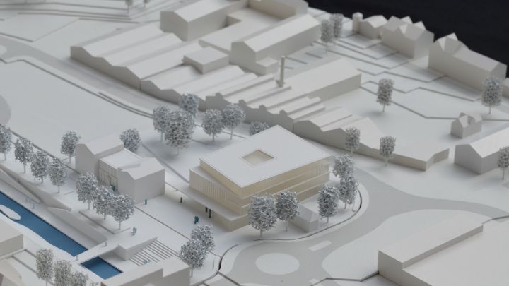 Der Siegerentwurf des Architektenwettbewerbs für den Bürgerhaus-Neubau in Olpe.