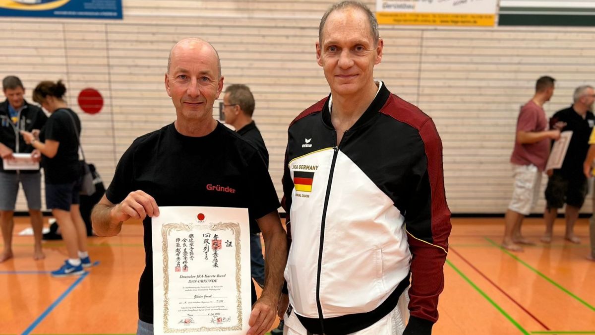 Günter Jonak (links) und Nationalcoach Thomas Schulze. von privat