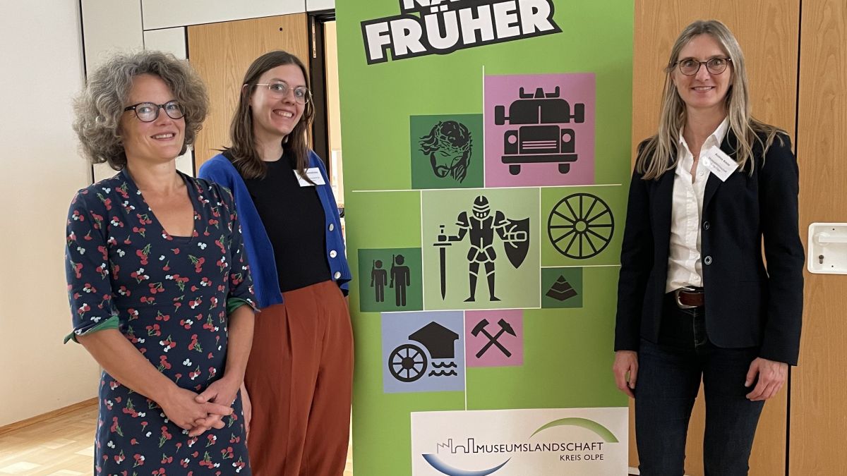 Susanne Böcking (Kulturregion Südwestfalen), Sophie Rheinlaßöder, (LWL-Museumsamt Münster) und Andrea Arens (Museumslandschaft Kreis Olpe). von privat