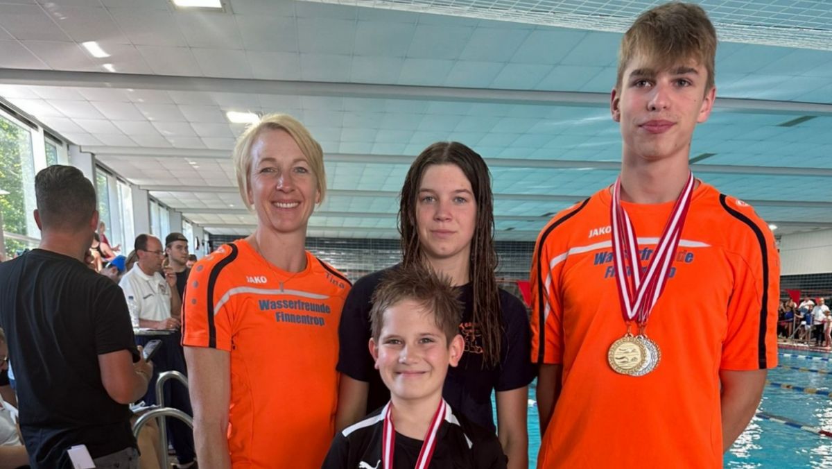 Trainer und Schwimmer waren mit den Leistungen in Kamen sehr zufrieden. von privat
