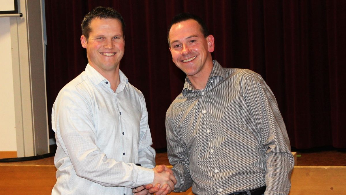 Der SV Rahrbachtal feiert sein 100-jähriges Jubiläum. Archivfoto: der stellv. Vorsitzende Tobias Büchte (links) und der Vorsitzende Ralf Ochsenfeld (rechts). von Verein
