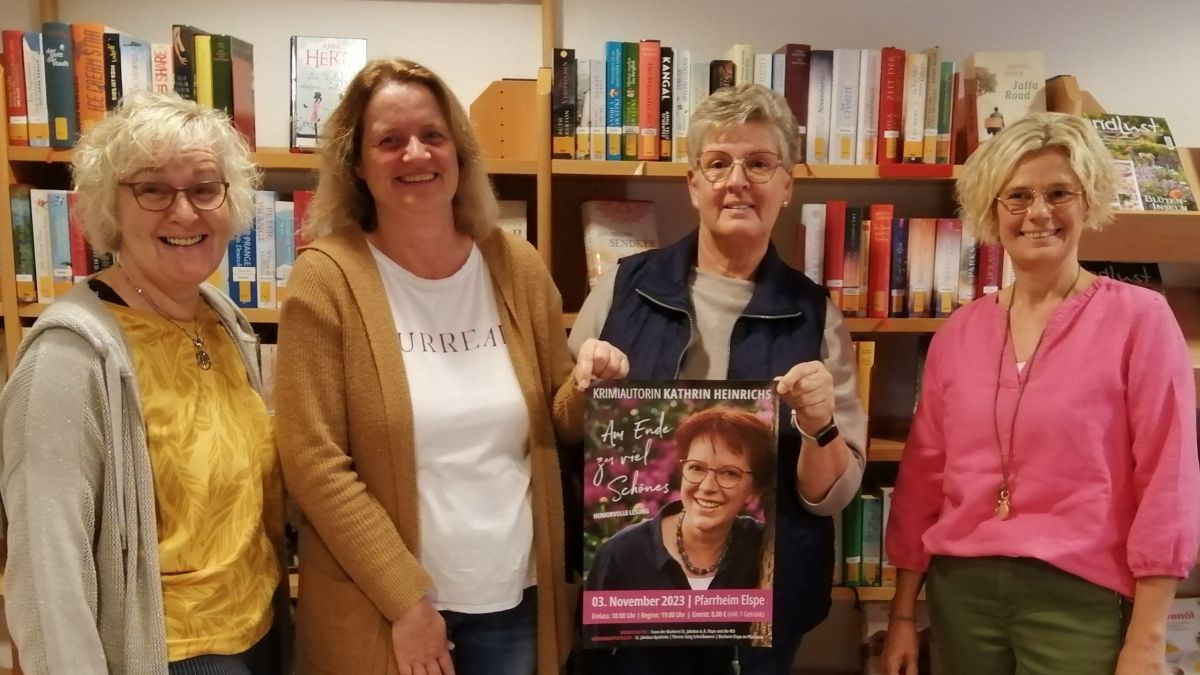 Bücherei und kfd Elspe laden zur Autorenlesung mit Kathrin Heinrichs ins Pfarrheim ein. Parallel findet eine Buchausstellung statt. von privat