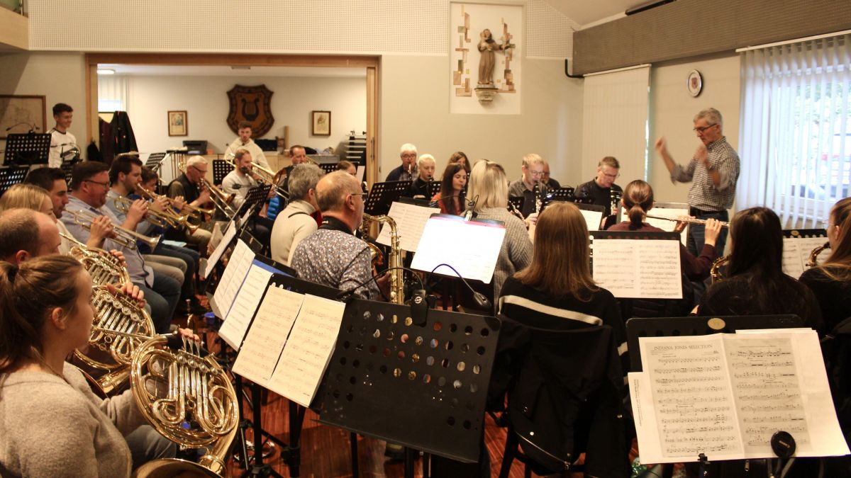 Die Konzertvorbereitungen beim Musikverein Heid laufen auf Hochtouren. von privat