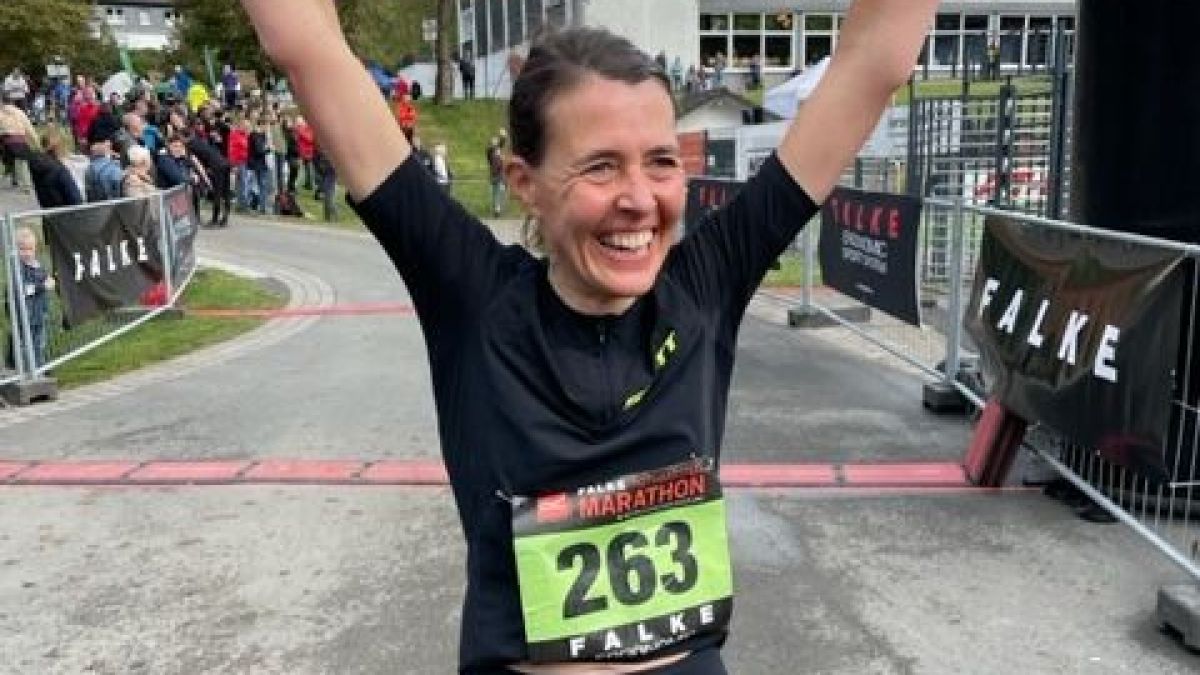 Carmen Otto nahm erfolgreich am Rothaarsteig Marathon teil. von privat
