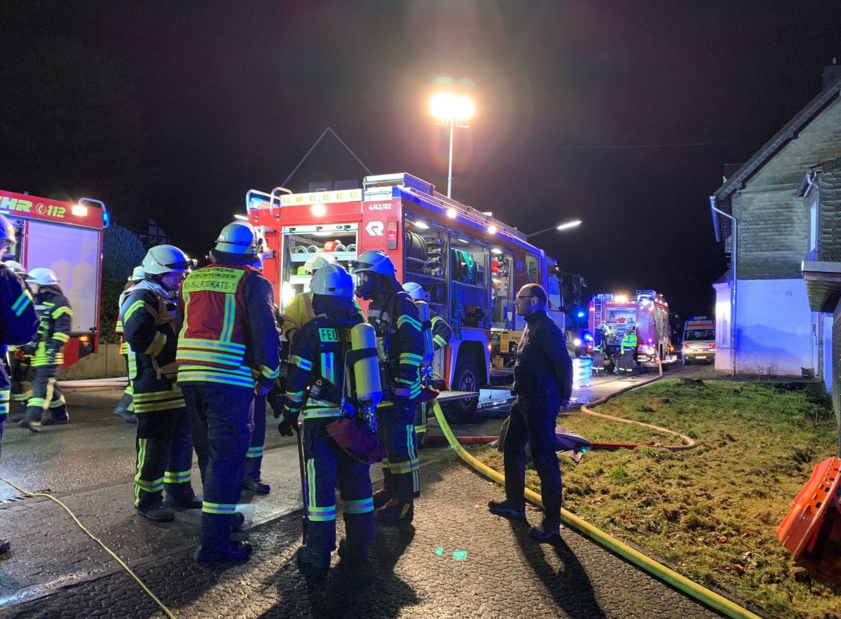 In Albaum fand eine Großübung statt. von Feuerwehr Kirchhundem