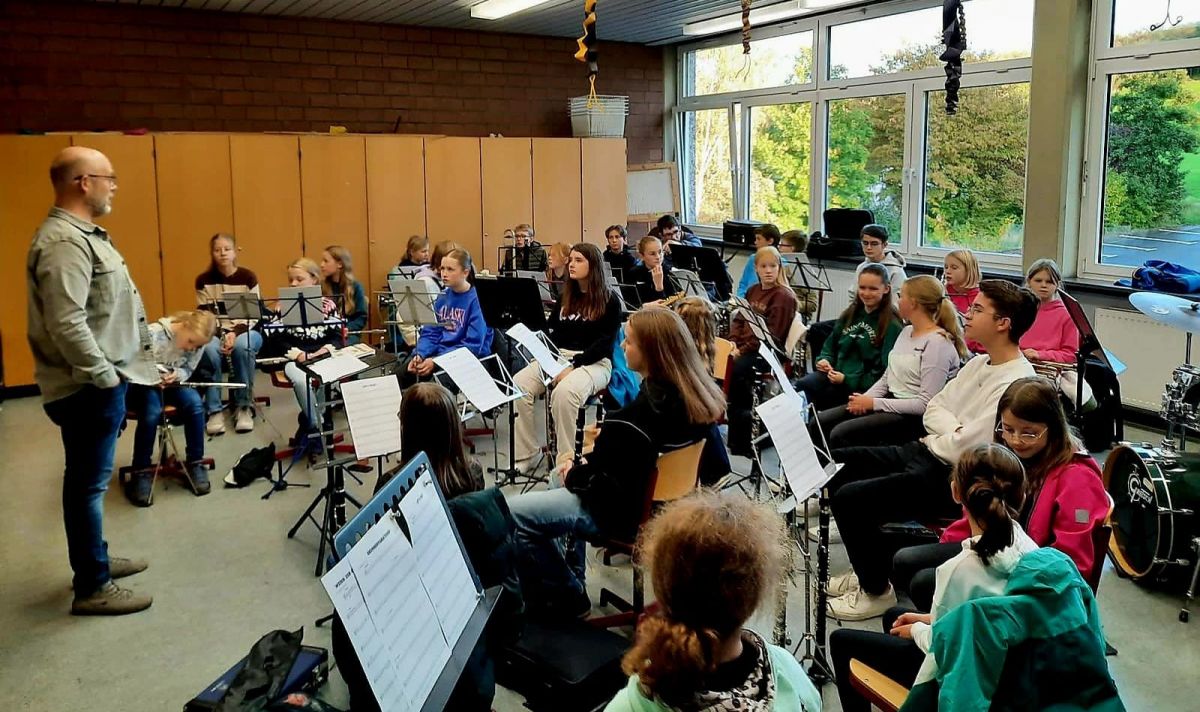 Erste Orchesterprobe. von privat