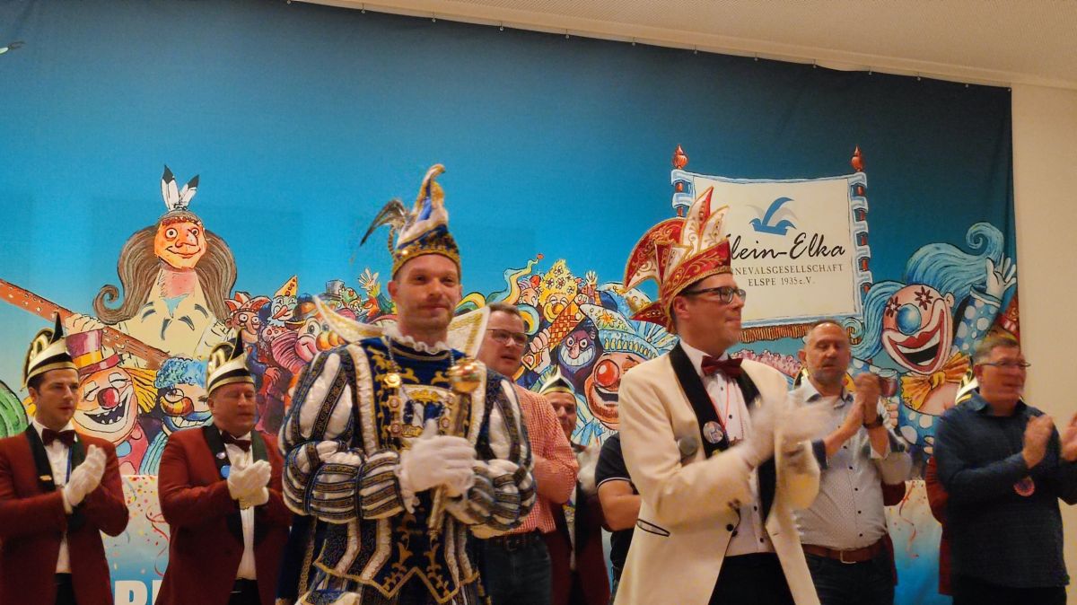 Die Elsper Narren feiern Prinz Steven I. (Pieper). von Marita Sapp