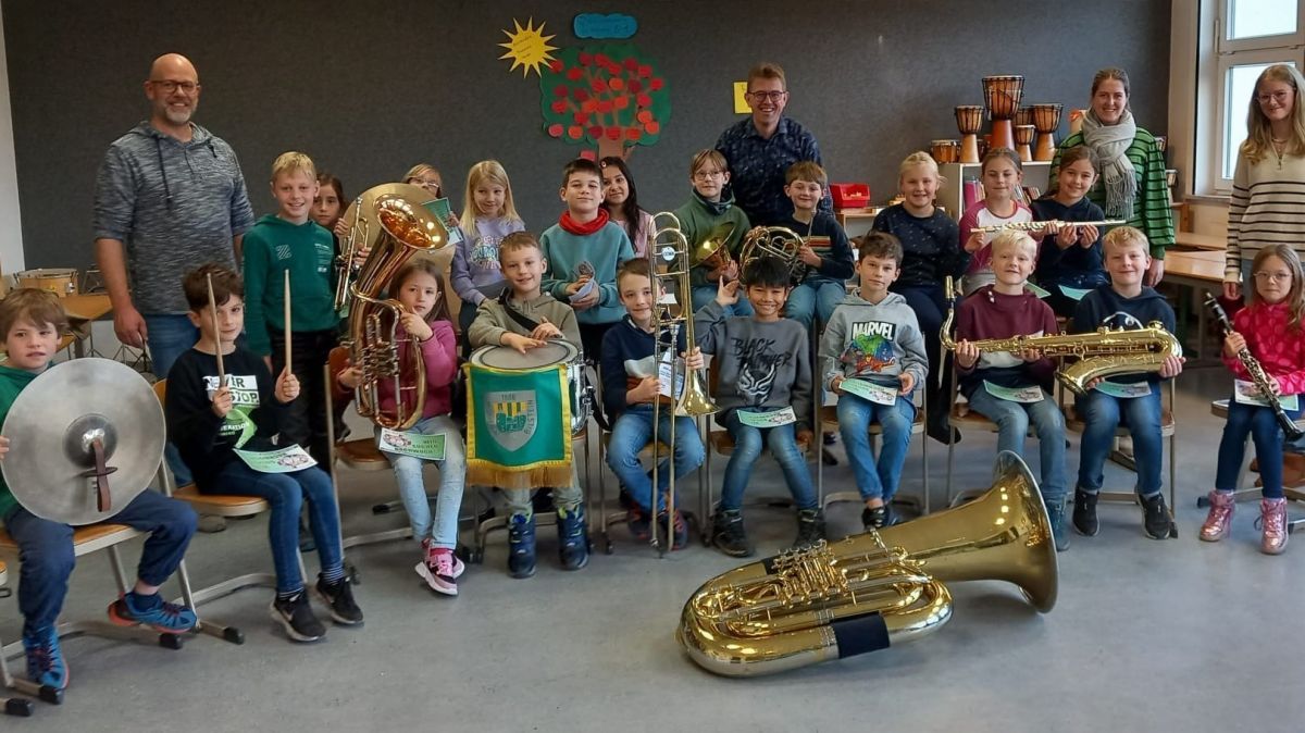 Der Musikverein Bilstein lädt Jungen und Mädchen wieder zum Schnupperabend ein. von privat