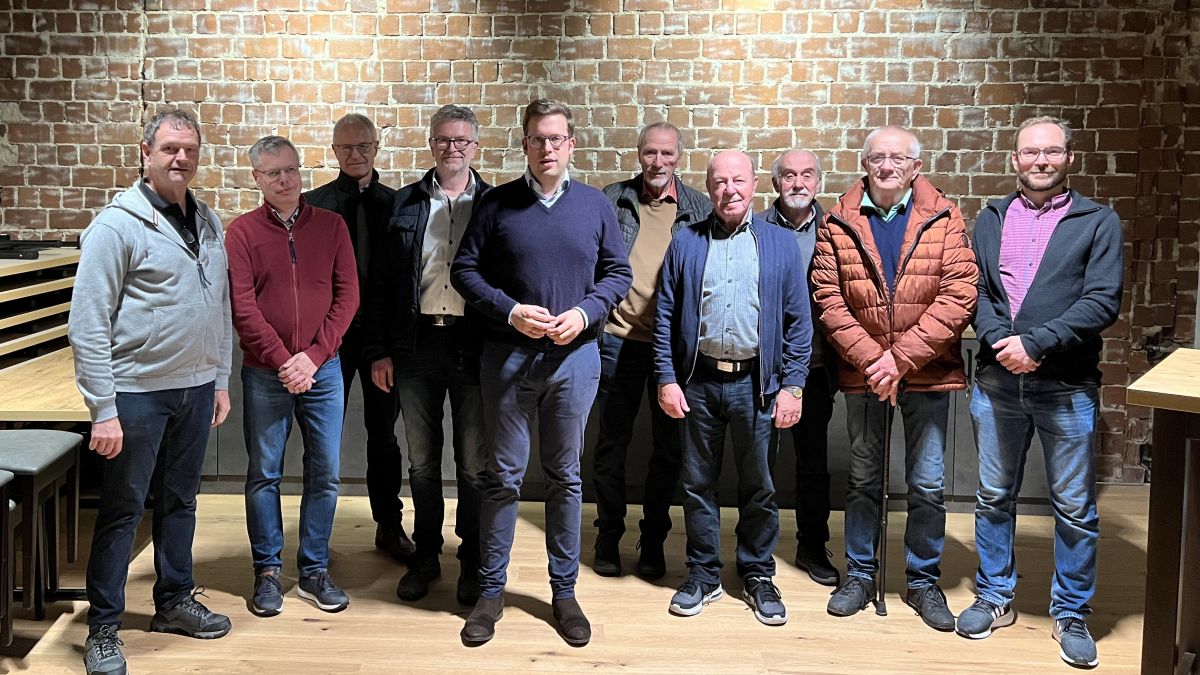 Auf Einladung der Ottfinger CDU-Ortsunion besuchte Florian Müller auch die Kulturwerkstatt Wendener Land. von privat