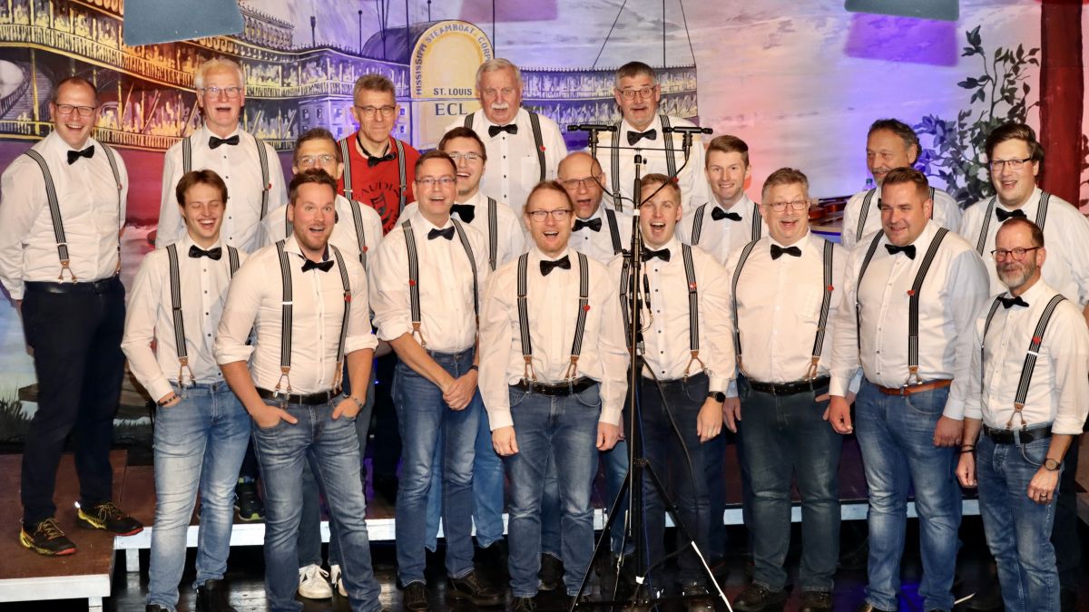 Eine perfekte dreistündige Show mit Gesang, Musik und humoristischen Einlagen bot der Männerchor Gaudium jetzt im Saloon in Elspe. von privat