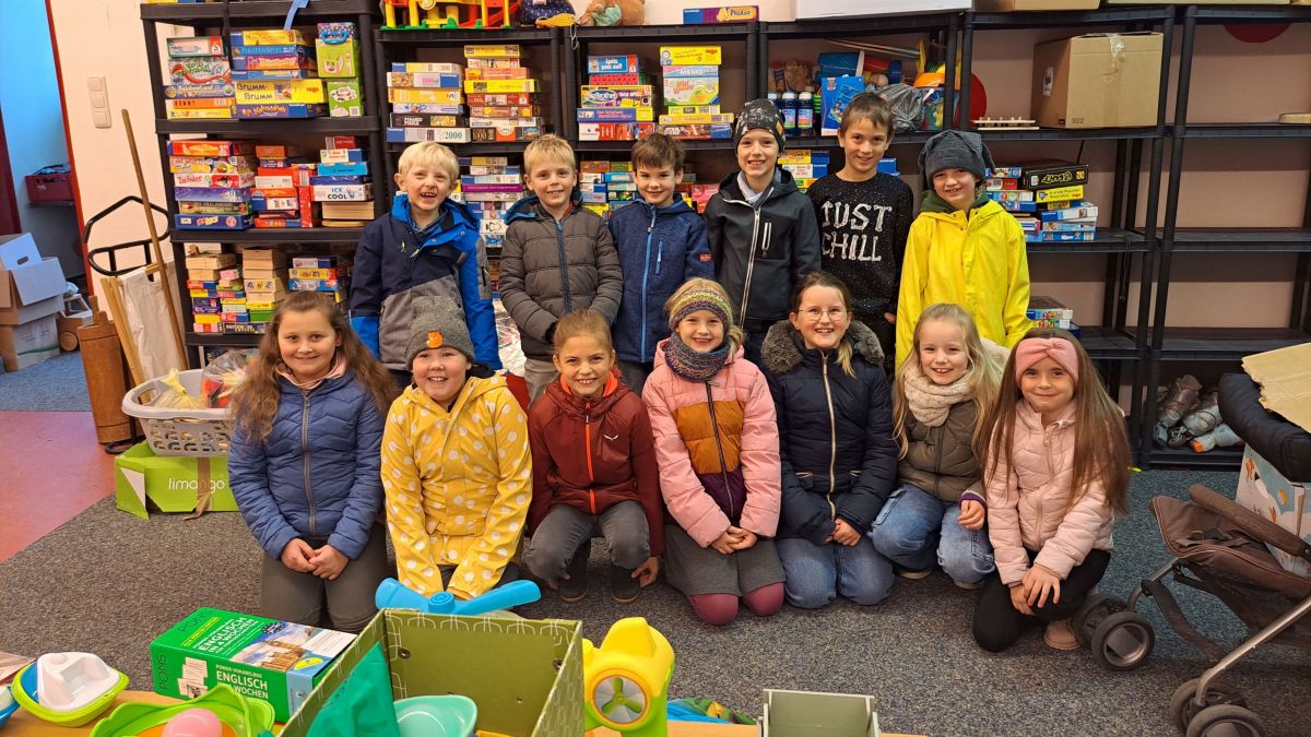 Die Kommunionkinder strahlen und sorge für strahlende Augen. von privat