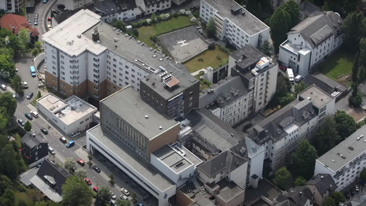Das Siegener Marien-Krankenhaus aus der Luft.